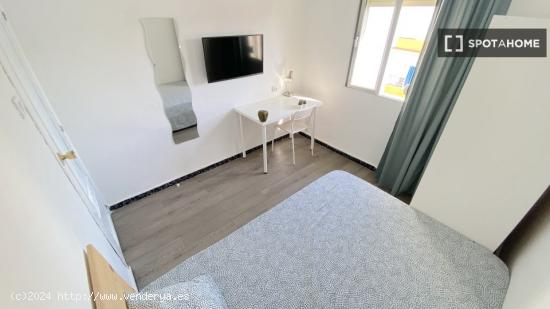 Luminosa habitación con cama de matrimonio equipada para estudiantes - SEVILLA