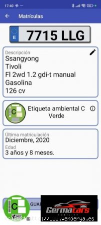 SSANGYONG Tivoli en venta en Villaviciosa de
OdÃ³n (Madrid) - Villaviciosa de
OdÃ³n