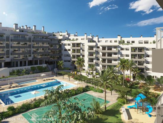 VENTA DE PISO EN LAS LAGUNAS DE MIJAS COSTA, FUENGIROLA. 1 DORMITORIO, TERRAZA, GARAJE. OBRA NUEVA -