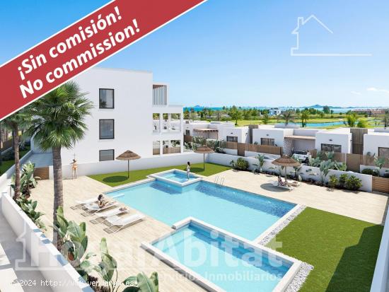 ¡TOTALMENTE NUEVO!  EXTERIOR CON GARAJE, PISCINA Y TERRAZA, CERCA DE LA PLAYA - MURCIA