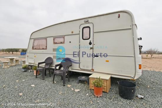 FINCA ACONDICIONADA Y VALLADA CON 2 CARAVANAS, LUZ Y AGUA - REF 842 - MURCIA