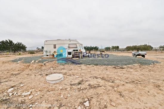 FINCA ACONDICIONADA Y VALLADA CON 2 CARAVANAS, LUZ Y AGUA - REF 842 - MURCIA