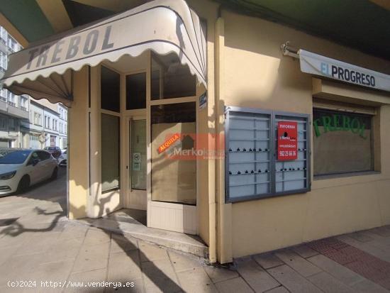  SE  ALQUILA  O VENDE LOCAL COMERCIAL A PIE DE CALLE ENTRE DOS CALLE RIO LOR-C/QUIROGA - LUGO 