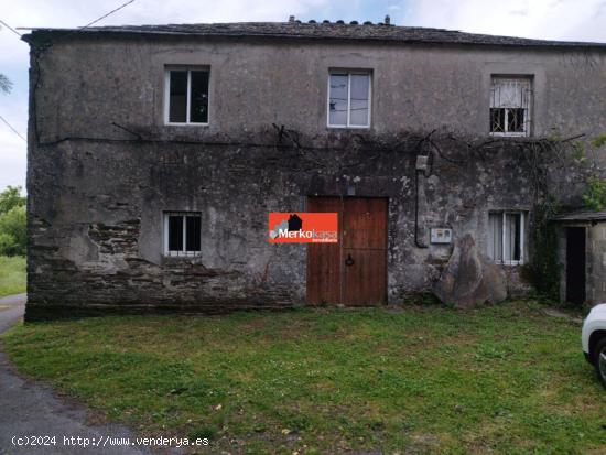 SE VENDE CASA DE PIEDRA PARA REHABILITAR  CON TERRENO 1.200 M2 - SAN XOAN DE PENA - LUGO