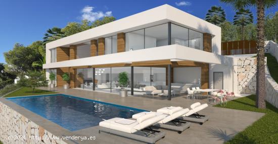  Obra nueva moderna en Moraira para vender con vistas panorámicas - ALICANTE 