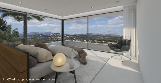 Obra nueva moderna en Moraira para vender con vistas panorámicas - ALICANTE