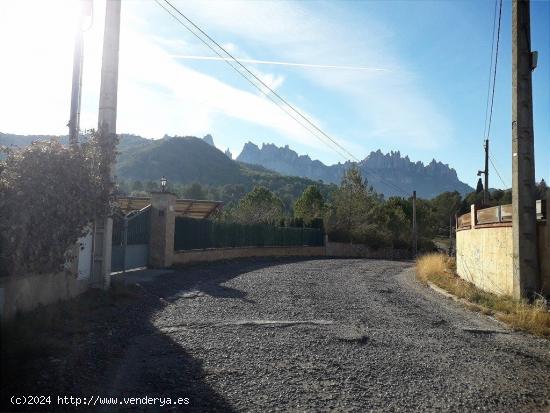 TERRENO URBANO CON PRECIOSAS VISTAS A MONTSERRAT EN VENTA EN CASTELLBELL I EL VILAR. - BARCELONA