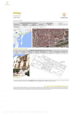 Se VENDE Suelo Urbano Consolidado en zona CENTRO de Málaga - MALAGA