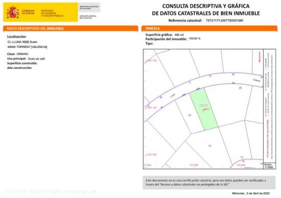  Estupenda parcela para edificar vivienda unifamiliar - VALENCIA 