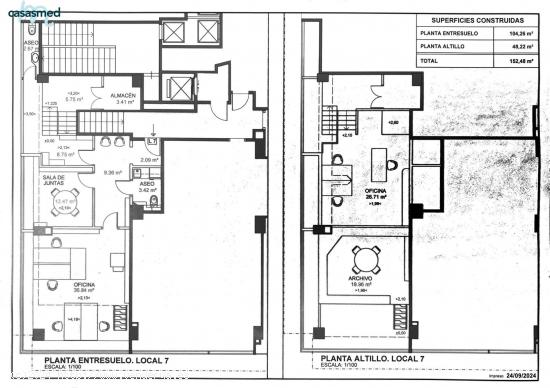 ZONA ALAMEDA  se alquila entresuelo de 152 m2 con buenas vistas, acceso directo desde la calle - VAL