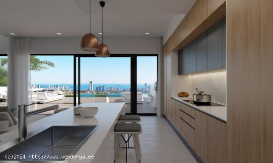 VILLAS DE LUJO DE OBRA NUEVA EN FINESTRAT CON VISTAS AL MAR - ALICANTE