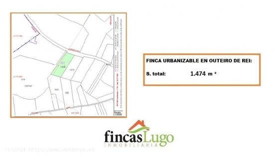 FINCA URBANIZABLE EN OUTEIRO DE REI - LUGO