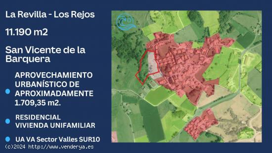 ¡OPORTUNIDAD PARCELA 11.190 m2 - URBANA - SAN VICENTE DE LA BARQUERA - LA REVILLA! - CANTABRIA