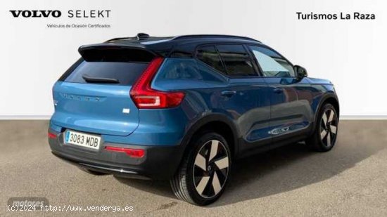 Volvo XC40 TODOTERRENO BEV 70KWH RECHARGE PLUS 231CV 5P de 2022 con 36.866 Km por 33.600 EUR. en Sev