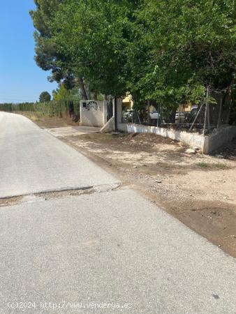 TERRENO NO URBANO CON AGUA POTABLE Y AGUA DE RIEGO Y EL POSTER DE LA LUZ EN LA PUERTA - ALICANTE