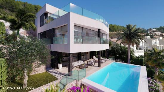 Casa de lujo de 3 plantas con maravillosas vistas panorámicas al mar en Calpe - ALICANTE