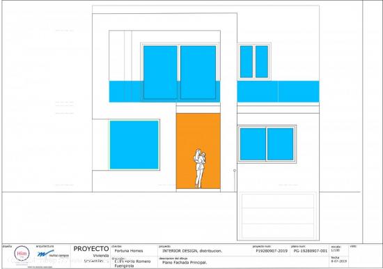 ANTE PROYECTO de chalet en Los Boliches - MALAGA