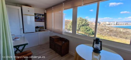 ALQUILER TEMPORAL DE PISO ZONA CABO HUERTAS CON VISTAS AL MAR - ALICANTE