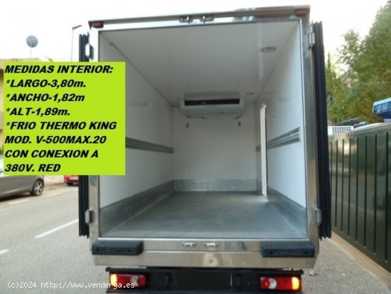 Nissan Cabstar CAJA FRIGORIFICA DE 3,80m.  X  ANCHO 1,82m  X  ALT 1,89m / FRIO THERMO KING V-500MAX.