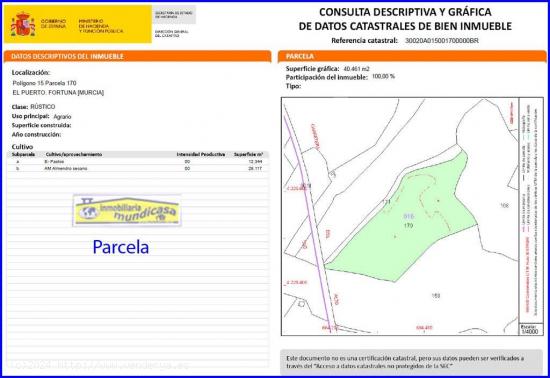 Finca rústica cerca polígono de Fortuna - MURCIA