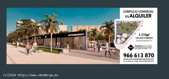 Exclusivo Complejo Comercial en Alquiler en Arenales del Sol - ALICANTE