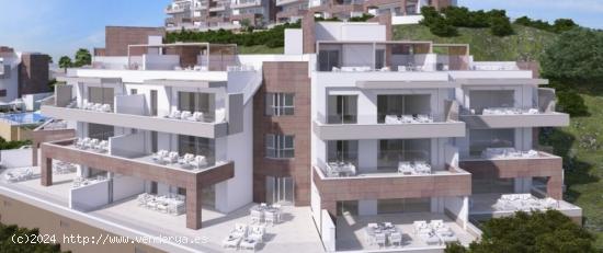  Nuevos apartamentos en venta sobre plano de 2 y 3 dormitorios y áticos en La Cala Resort, Mijas Cos 