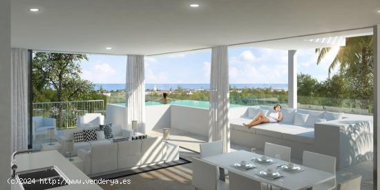 Contemporáneo apartamento de 3 dormitorios con vistas al mar en La Cala de Mijas - MALAGA