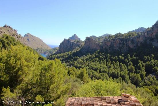  Molino con torre centenaria en un entorno paradisíaco con vistas al mar y la montaña en Sa Calobra 