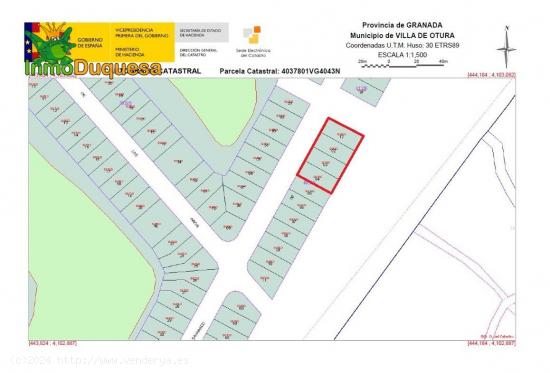 Lote de 4 solares urbanos en SANTA CLARA GOLF - OTURA - GRANADA