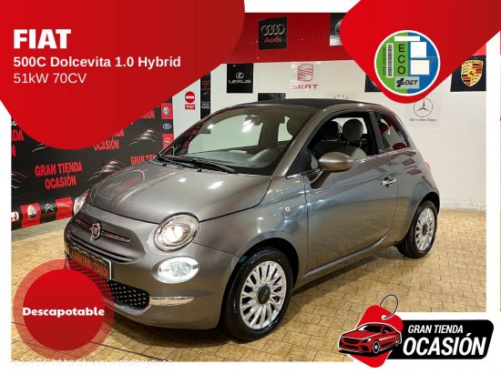  Fiat 500C Dolcevita 1.0 Hybrid 51KW 70 CV - Alcalá de Henares 