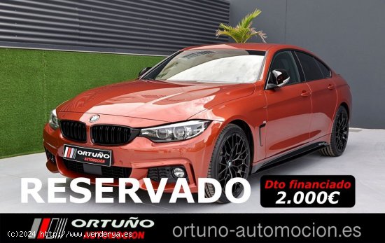  BMW Serie 4 Gran Coupé 420d 190CV Sport, Sakhir Orange II, Camara, levas,DVD - Beniajan 