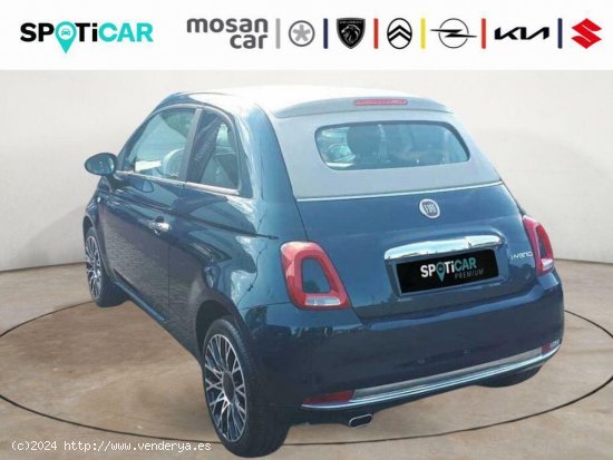 Fiat 500 C 1.0 MHEV 70 MONOTRIM MIRROR LL16 CLIMA RADAR AR ANTINIEBLAS VOLANTE BEIGE - Rivas