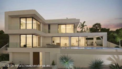 Calpe Villa nueva 3 habitaciones y piscina vista al  mar y al peñon de lfach 789000 euros - ALICANT