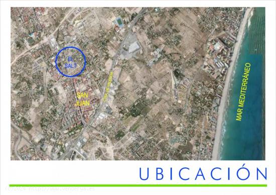 SE VENDE PARCELA-TERRENO  DE  2.864 m2, EDIFICABILIDAD 16.846 m2 EN SAN JUAN DE ALICANTE - ALICANTE