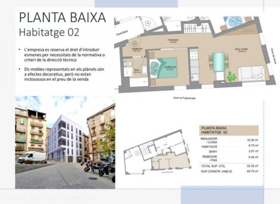 PROMOCIÓ D'OBRA NOVA AL CENTRE DE MANRESA! PISOS D'UNA I DUES HABITACIONS DES DE 128.000 EUROS!!!! 