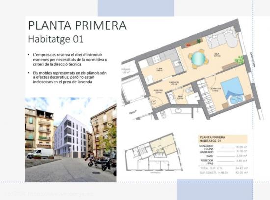 PROMOCIÓ D'OBRA NOVA AL CENTRE DE MANRESA! PISOS D'UNA I DUES HABITACIONS DES DE 128.000 EUROS!!!! 