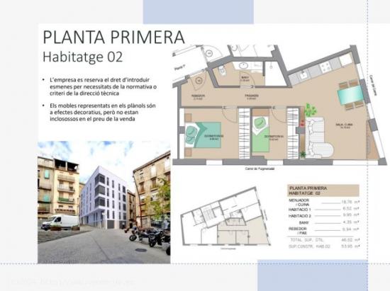 PROMOCIÓ D'OBRA NOVA AL CENTRE DE MANRESA! PISOS D'UNA I DUES HABITACIONS DES DE 128.000 EUROS!!!! 