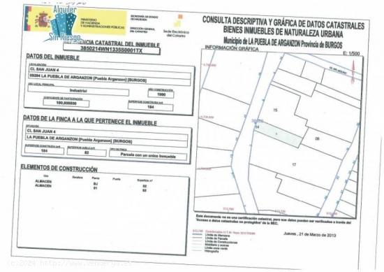 Se vende casa para rehabilitar en LA PUEBLA DE ARGANZÓN (Burgos) - BURGOS