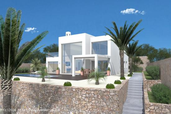 Parcela con proyecto de chalet moderno en Jávea - ALICANTE