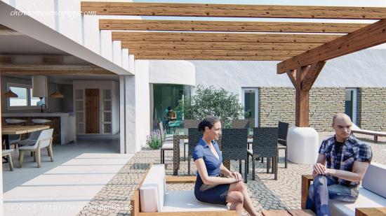 VILLAS DE OBRA NUEVA ESTILO IBIZA EN ALFAZ DEL PI - ALICANTE