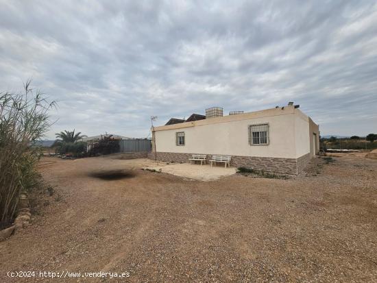 FINCA CON CASA, NAVE Y TERRENO VALLADO, EN LAS CUEVAS DEL REYLLO - MURCIA