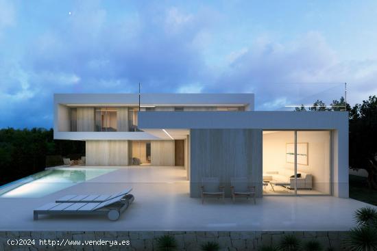 VILLA DE OBRA NUEVA CON VISTAS AL MAR EN BENISSA - ALICANTE