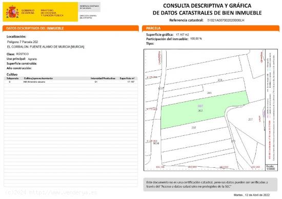 Fincas rústicas en Fuente Álamo - MURCIA