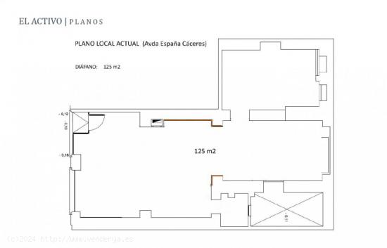 Se alquila centrico local comercial en Avd de España - CACERES