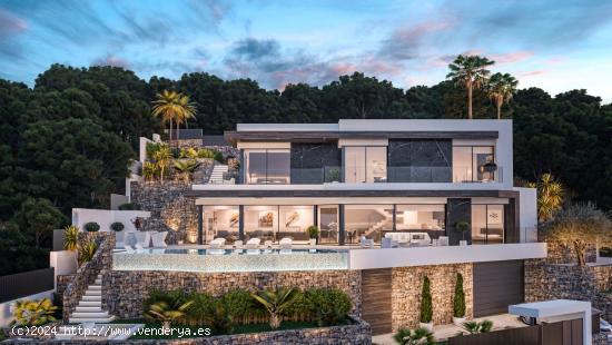 Villa de lujo por domótica con ascensor, jardín de diseño, piscina infinity y vistas mar. - ALICA