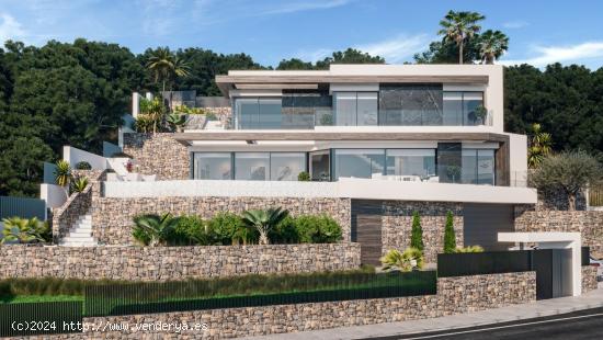 Villa de lujo por domótica con ascensor, jardín de diseño, piscina infinity y vistas mar. - ALICA