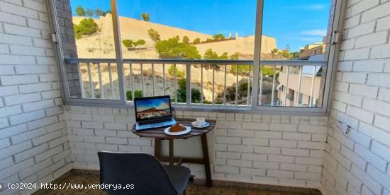  ALQUILER DE VIVIENDA ZONA MERCADO CON VISTAS AL CASTILLO - ALICANTE 