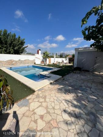 CHALET INDEPENDIENTE EN UNA PLANTA DE 250 M2 EN ELDA Y 1000 M2 DE PARCELA CON PISCINA - ALICANTE