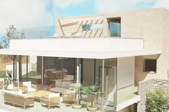 Proyecto de nueva construcción en ladera con vistas al mar - BALEARES