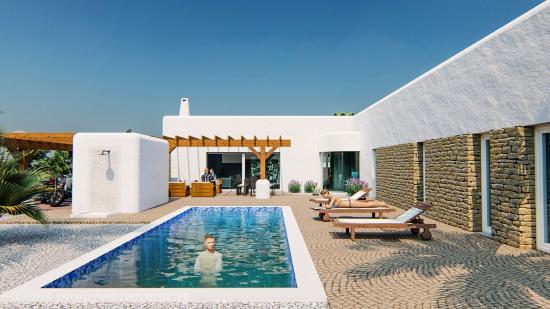 VILLAS DE OBRA NUEVA ESTILO IBIZA EN ALFAZ DEL PI - ALICANTE